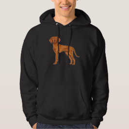 Ungarisch Vizsla Niedlich Red Cartoon Pointer Dog Hoodie