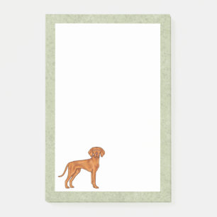Ungarisch Vizsla Pointer Dog Cartoon Illustration Post-it Klebezettel