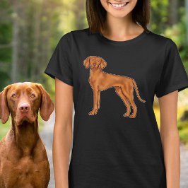 Ungarisch Vizsla Pointer Dog Cartoon Illustration T-Shirt