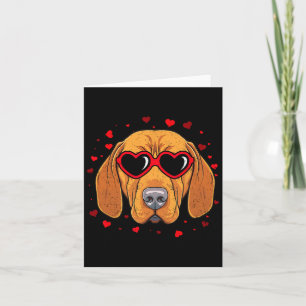 Ungarisch Vizsla Valentine Herzstück Niedlich Hund Karte