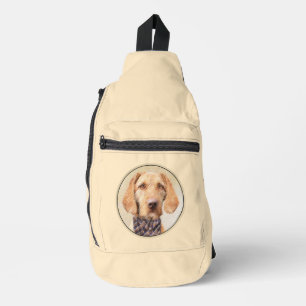 Ungarische Drahthaar-Vizsla-Malerei Süße Hundekuns Crossbody Bag