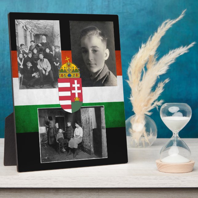 Ungarische Familie mit drei Fotos Fotoplatte (Seite)
