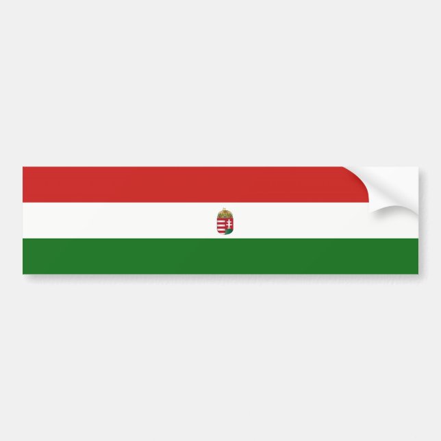 Ungarische Flagge Autoaufkleber (Vorne)