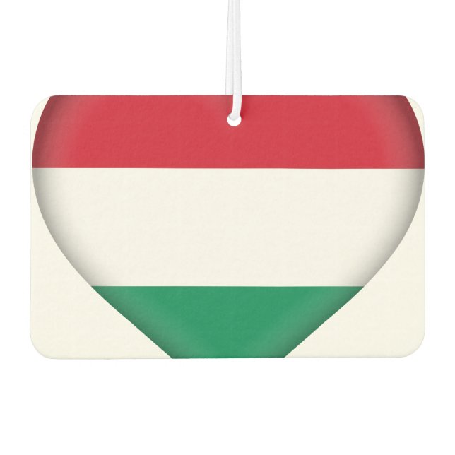 Ungarische Flagge Autolufterfrischer (Vorderseite)