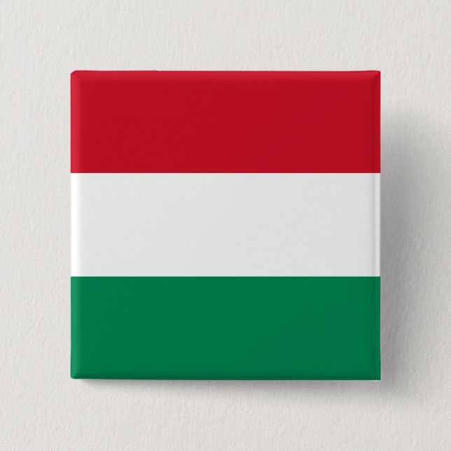 Ungarische Flagge Button (Vorderseite)
