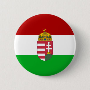 ungarische Flagge Button