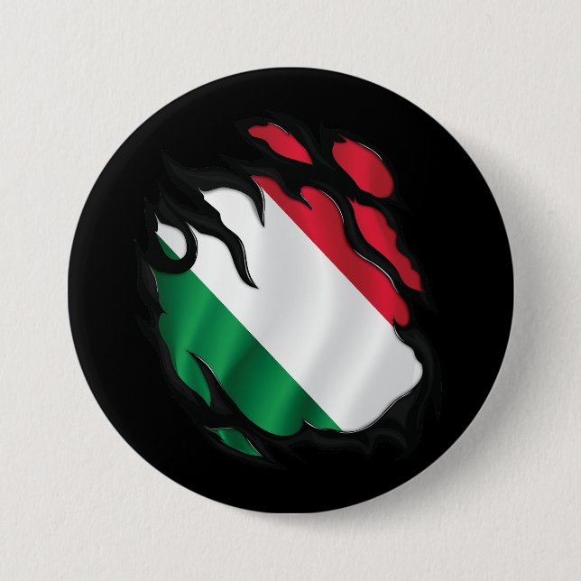 Ungarische Flagge Button (Vorderseite)