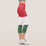 Ungarische Flagge Capri Leggings<br><div class="desc">Patriotische Flagge Ungarns.</div>