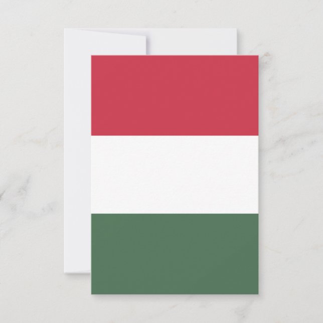 Ungarische Flagge Dankeskarte (Vorderseite)