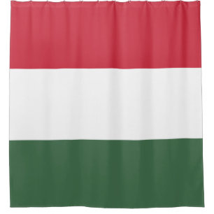 Ungarische Flagge Duschvorhang