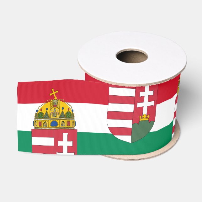 Ungarische Flagge, Emlem & Ungarn Party /sport Ripsband (Spule)