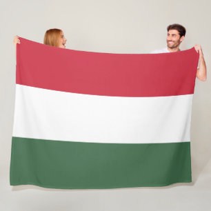 Ungarische Flagge Fleecedecke