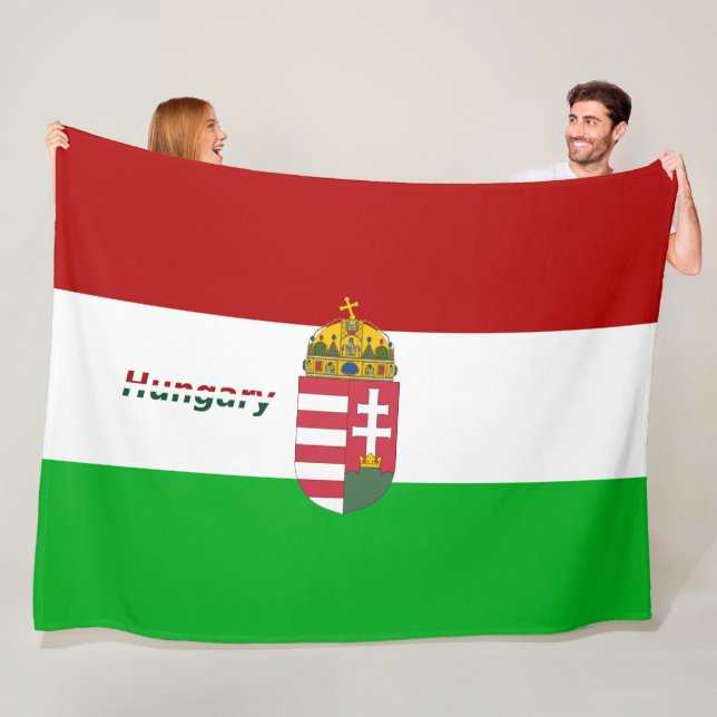 ungarische Flagge Fleecedecke (Beispiel)