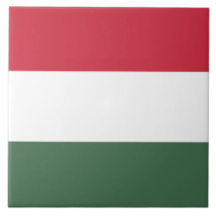 Ungarische Flagge Fliese