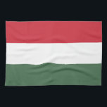 Ungarische Flagge Geschirrtuch<br><div class="desc">Patriotische Flagge Ungarns.</div>