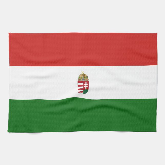 Ungarische Flagge Geschirrtuch (Horizontal)