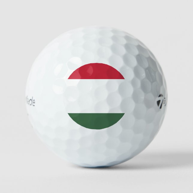 Ungarische Flagge Golfball (Vorderseite)
