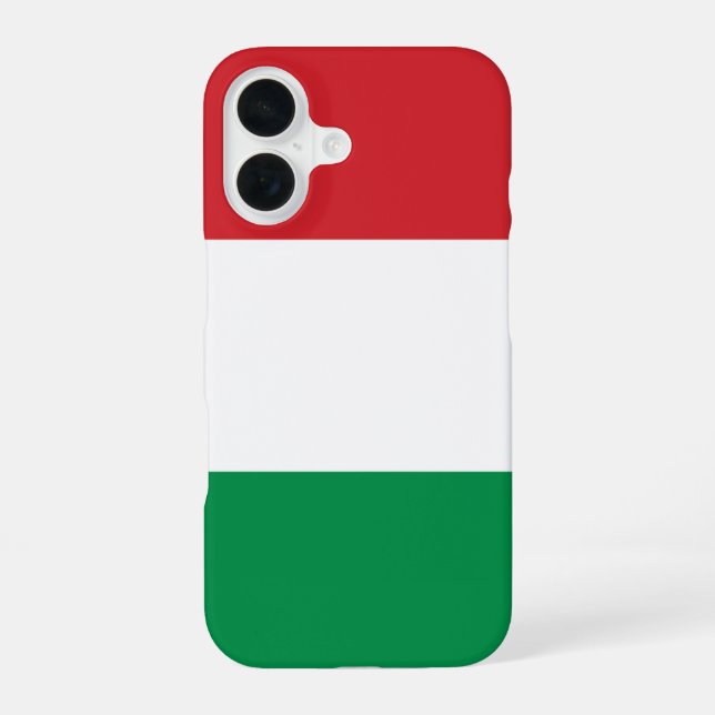 Ungarische Flagge iPhone 16 Hülle (Rückseite)