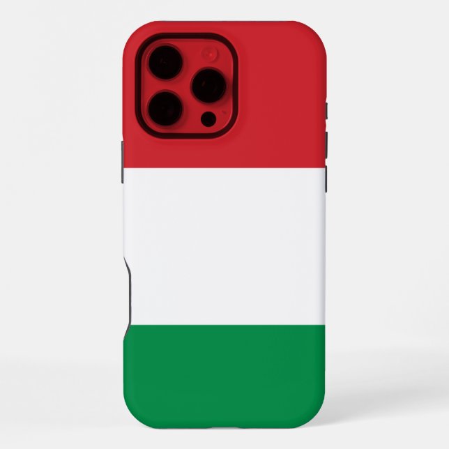 Ungarische Flagge iPhone 16 Pro Max Hülle (Rückseite)