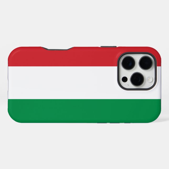 Ungarische Flagge iPhone 16 Pro Max Hülle (Rückseite (Horizontal))