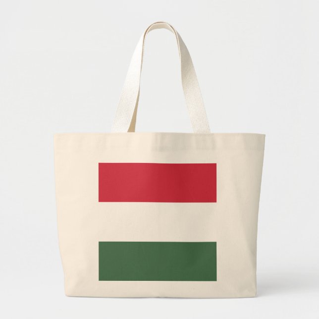 Ungarische Flagge Jumbo Stoffbeutel (Vorne)