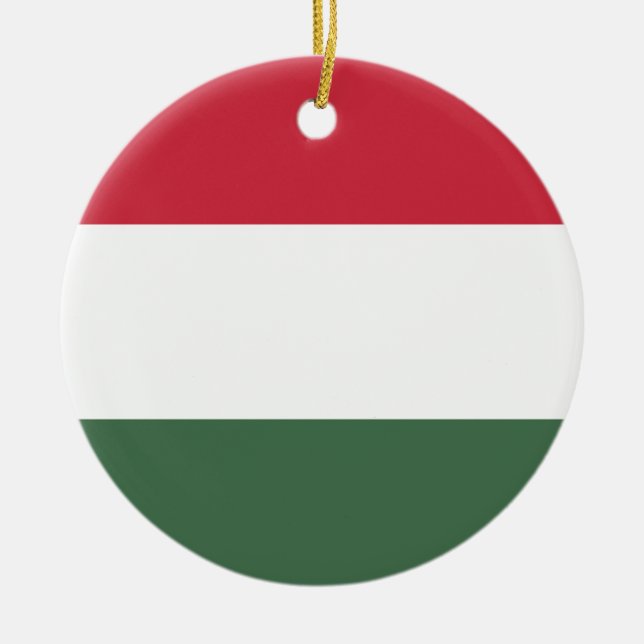 Ungarische Flagge Keramik Ornament (Vorne)
