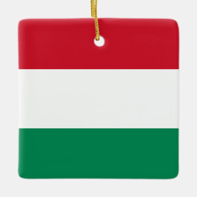 Ungarische Flagge Keramikornament (Vorderseite)