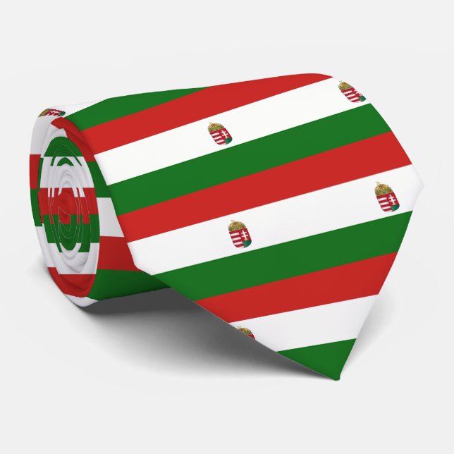 Ungarische Flagge Krawatte (Gerollt)