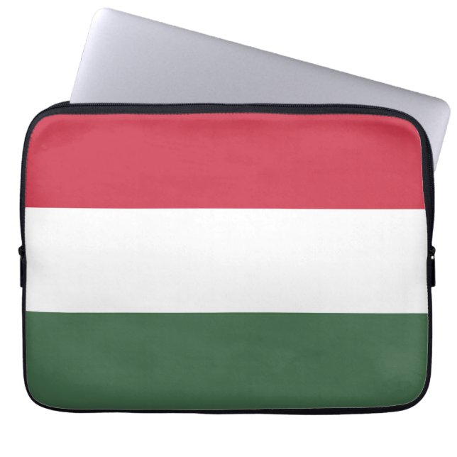 Ungarische Flagge Laptopschutzhülle (Vorderseite)