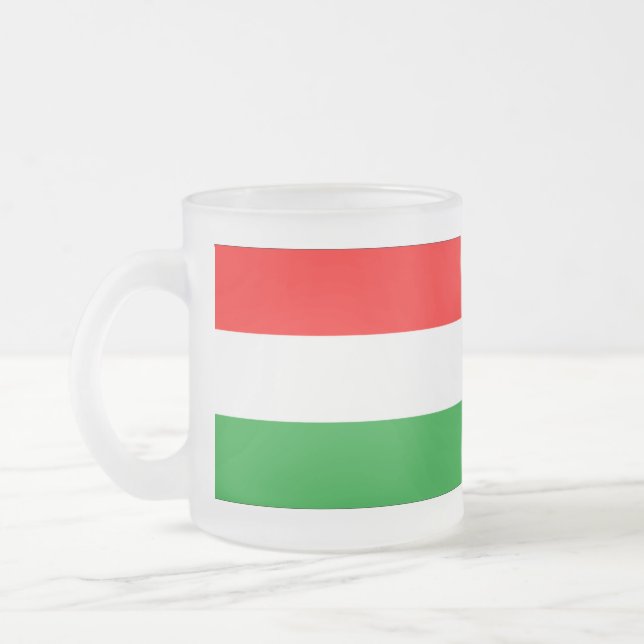 Ungarische Flagge Mattglastasse (Links)