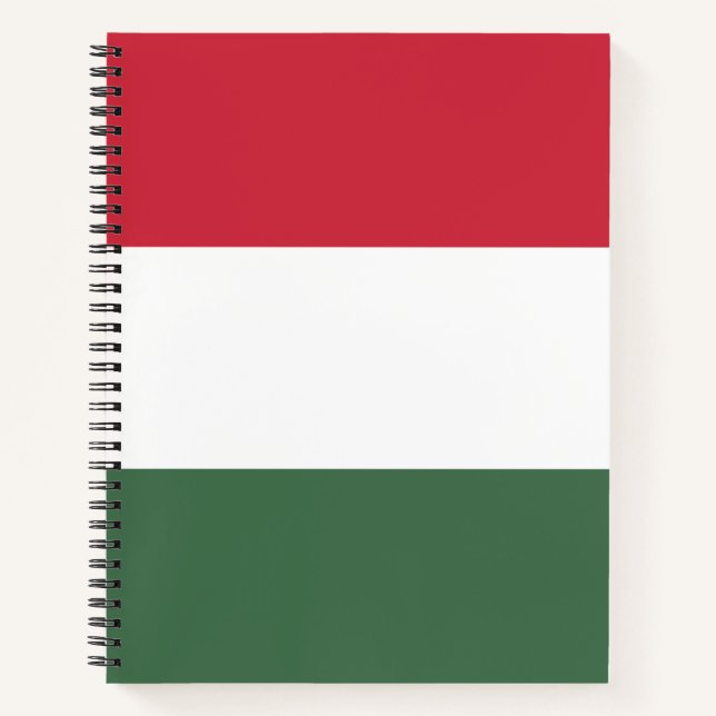 Ungarische Flagge Notizbuch (Vorderseite)