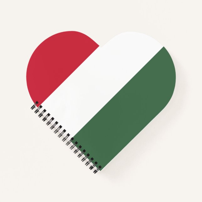 Ungarische Flagge Notizbuch (Vorderseite)