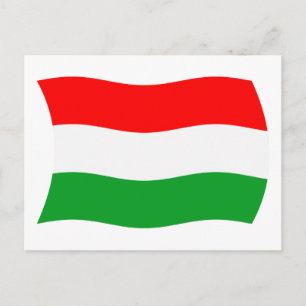 Ungarische Flagge Postkarte