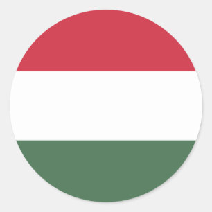 Ungarische Flagge Runder Aufkleber