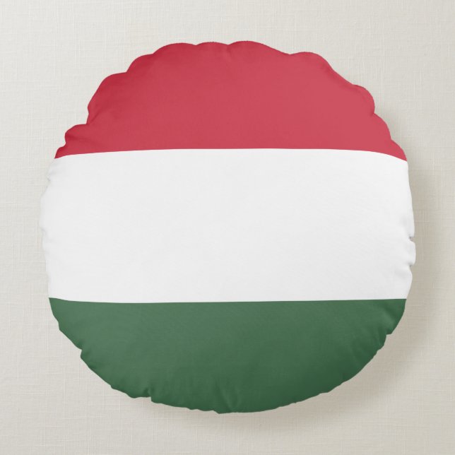 Ungarische Flagge Rundes Kissen (Vorderseite)