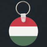 Ungarische Flagge Schlüsselanhänger<br><div class="desc">Patriotische Flagge Ungarns.</div>