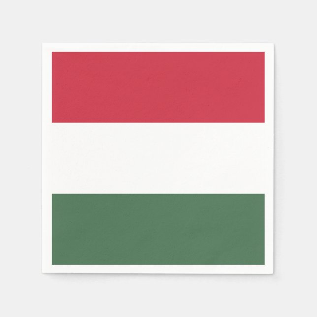 Ungarische Flagge Serviette (Vorderseite)