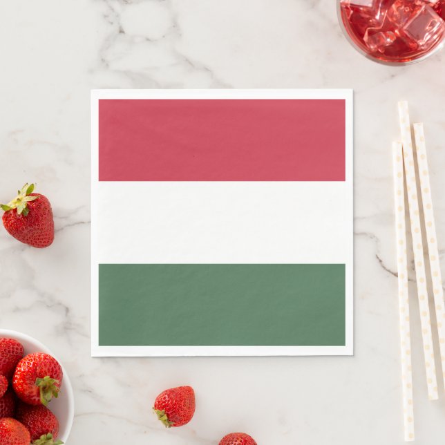 Ungarische Flagge Serviette (Beispiel)