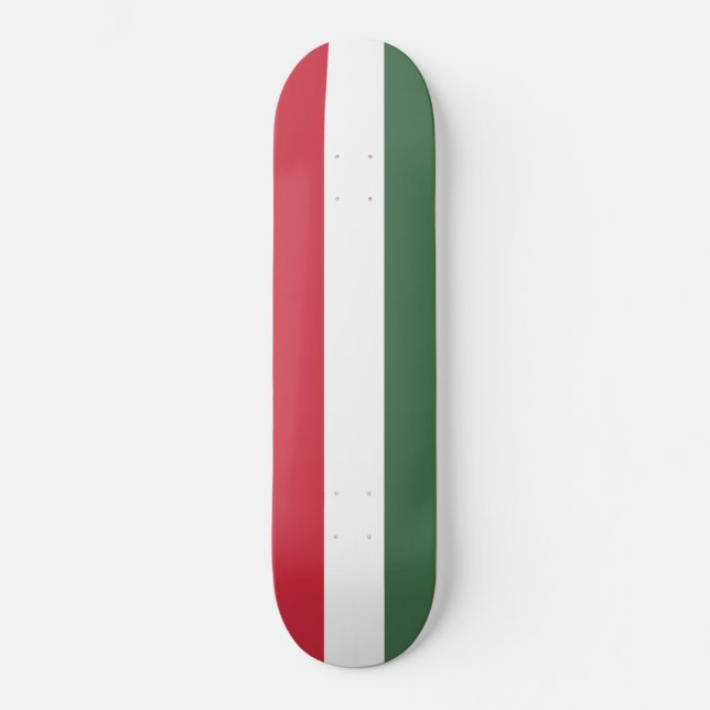 Ungarische Flagge Skateboard (Vorderseite)