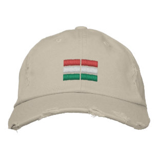 Ungarische Flagge Stickerei bestickte Baseballkapp Baseballkappe