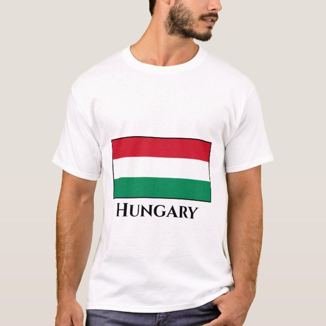 Ungarische Flagge T-Shirt (Vorderseite)