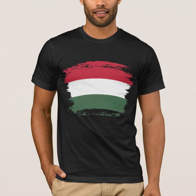 Ungarische Flagge T-Shirt (Vorderseite)