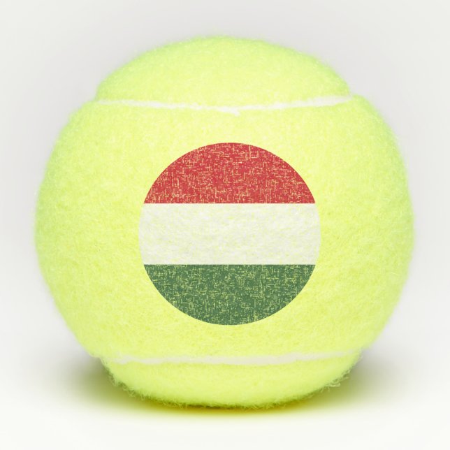 Ungarische Flagge Tennisbälle (Vorderseite)
