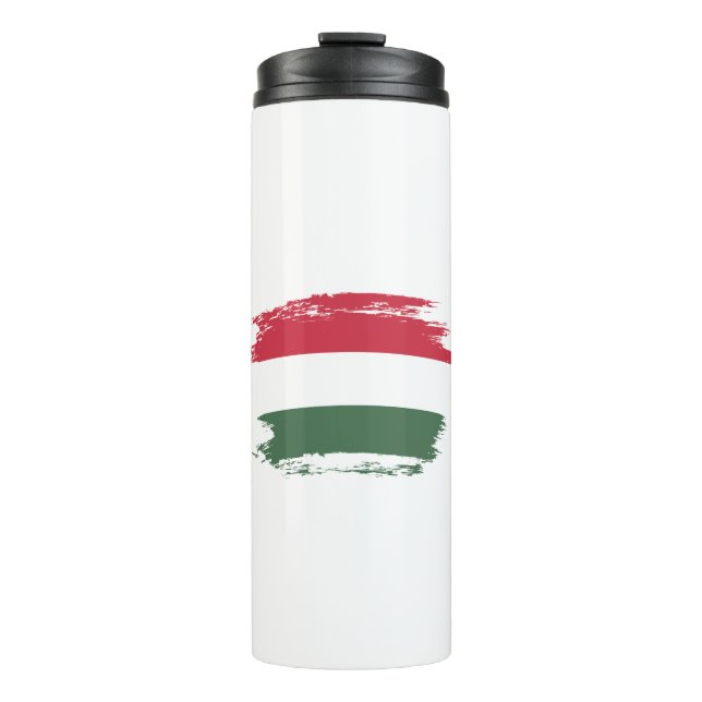 Ungarische Flagge Thermosbecher (Vorderseite)