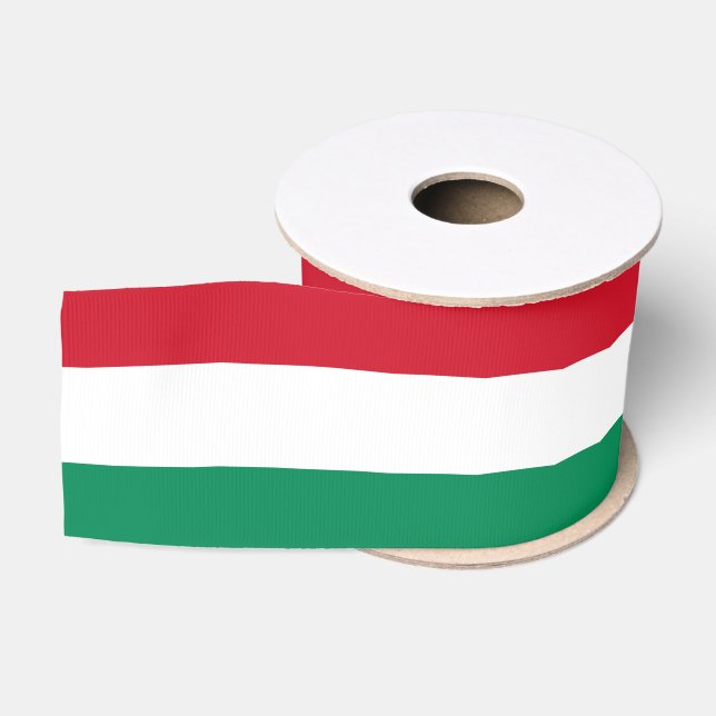 Ungarische Flagge und Ungarn - Reisen, Urlaub/Spor Ripsband (Spule)