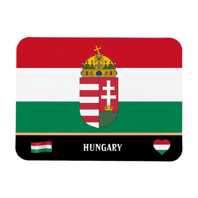 Ungarische Flagge / Ungarische Landesreise / Ungar Magnet (Horizontal)