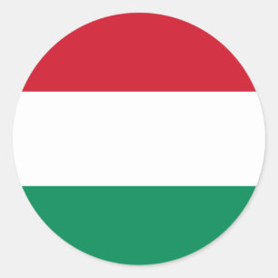 Ungarische Flaggenmarke Runder Aufkleber