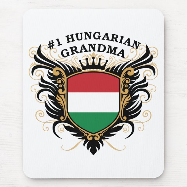 Ungarische Großmutter der Nr.-eine Mousepad (Vorne)
