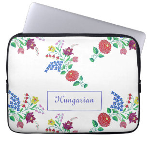 Ungarische Kalocsa Stickerei Kunst Laptopschutzhülle
