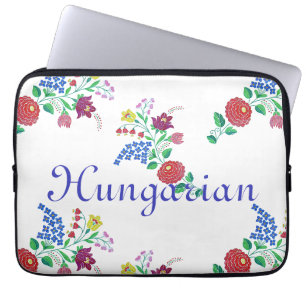 Ungarische Kalocsa Stickerei Kunst Laptopschutzhülle